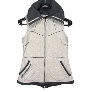 Athleta High Neck Convertible Fleece Vest Sherpa S Ski Hiking Outdoor Athleisure